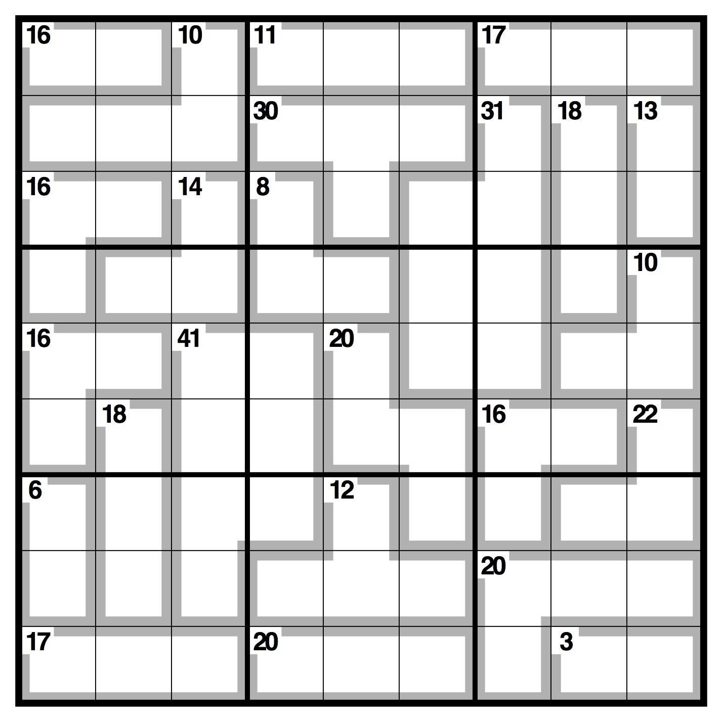 Observer Killer Sudoku | Life And Style | The Guardian - Killer Sudoku Free Printable