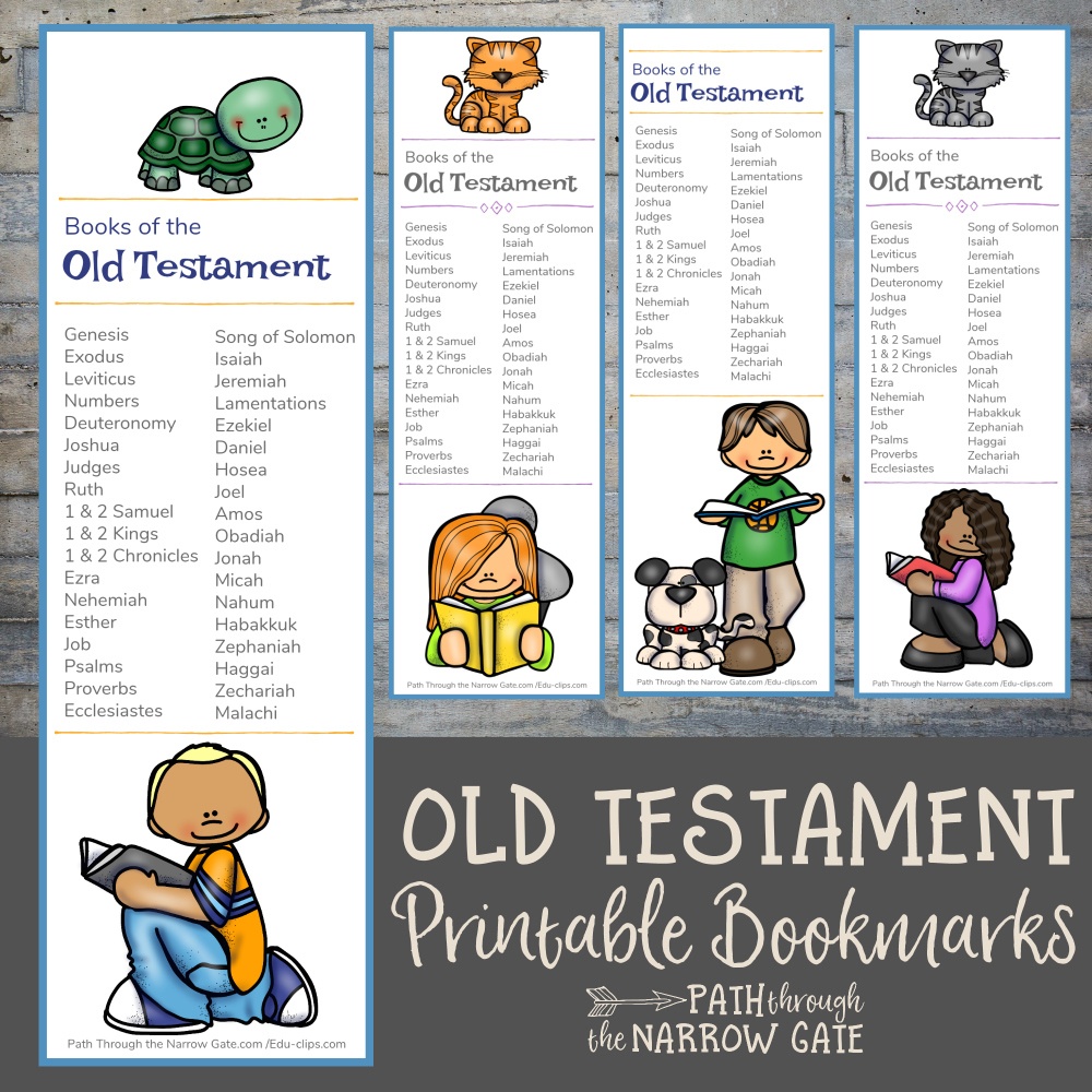 Books Of The Bible Bookmark Free Printable