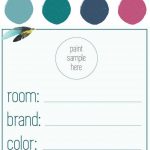 Our "in Living Color" Paint Palette | Printables   Free Printable Paint Palette