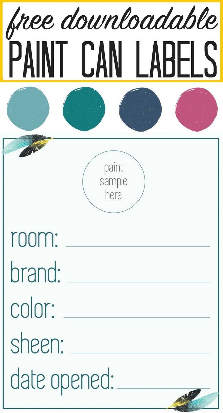 Our &amp;quot;in Living Color&amp;quot; Paint Palette | Printables - Free Printable Paint Palette