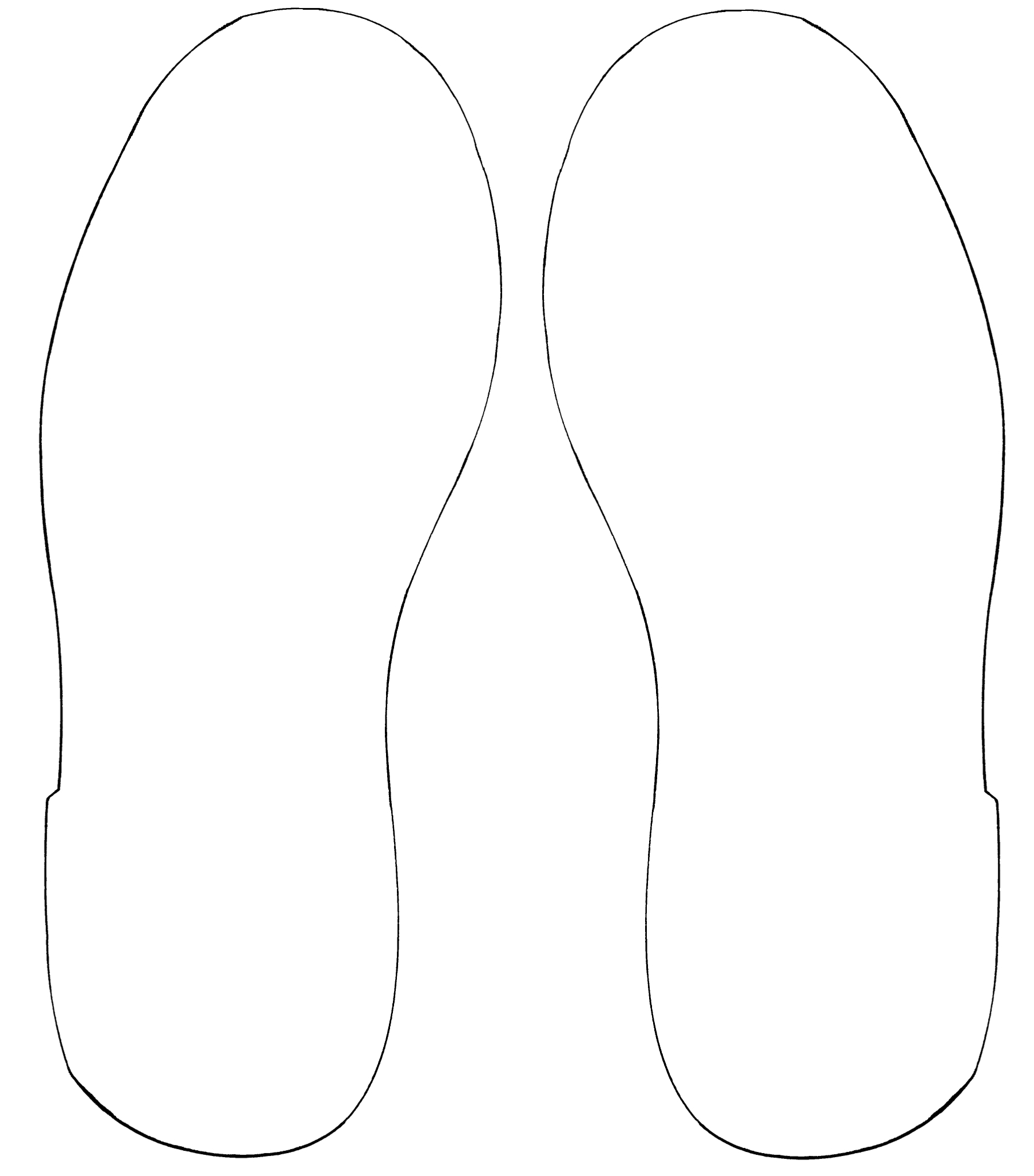 Outline Of A Shoe | Free Download Best Outline Of A Shoe On - Free Printable Shoe Print Template