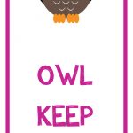 Owl Bookmark Printable   Free Printable Owl Bookmarks