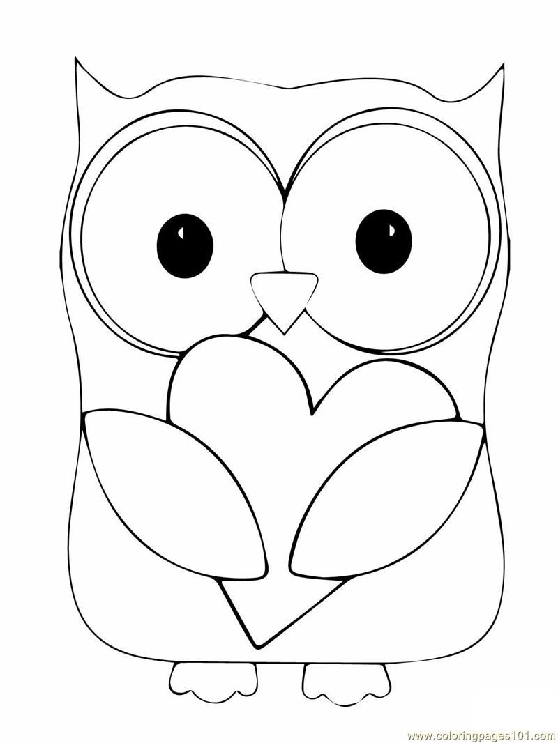 Owl Coloring Page | Coloring Pages Owl (Birds &amp;gt; Owl) - Free - Free Printable Owl Coloring Sheets