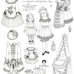 Paper Doll Clothes Coloring Pages – Salumguilher   Free Printable Paper Dolls Black And White
