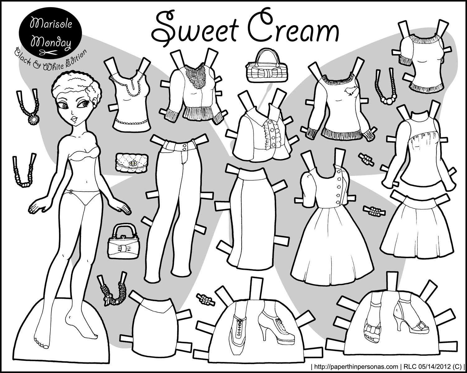 Paper Doll Coloring Pages Sensational Paper Doll Colouring Pages - Free Printable Paper Doll Coloring Pages