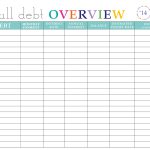 Paying Off Debt Worksheets   Free Printable Monthly Bill Payment Worksheet