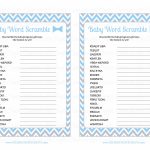 Perfect Ideas Baby Shower Games Baby Word Scramble Printable   Free Printable Baby Shower Games Word Scramble