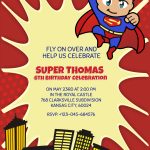Personalized Superhero Superman Birthday Invitation Template   Free Printable Superman Invitations