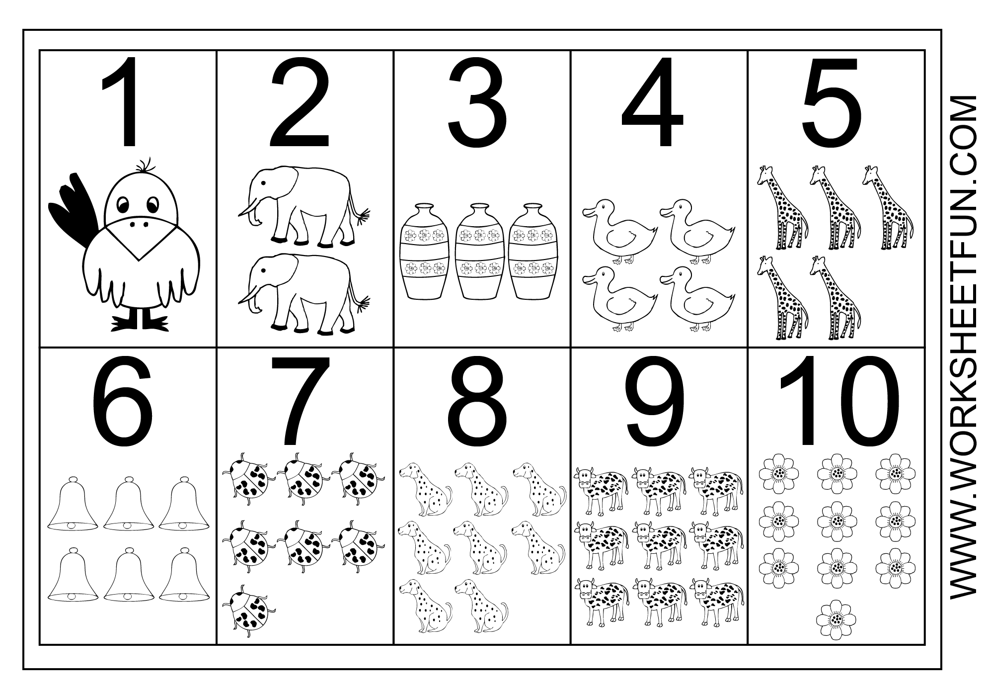 Free Printable Number Chart 1 10 Free Printable