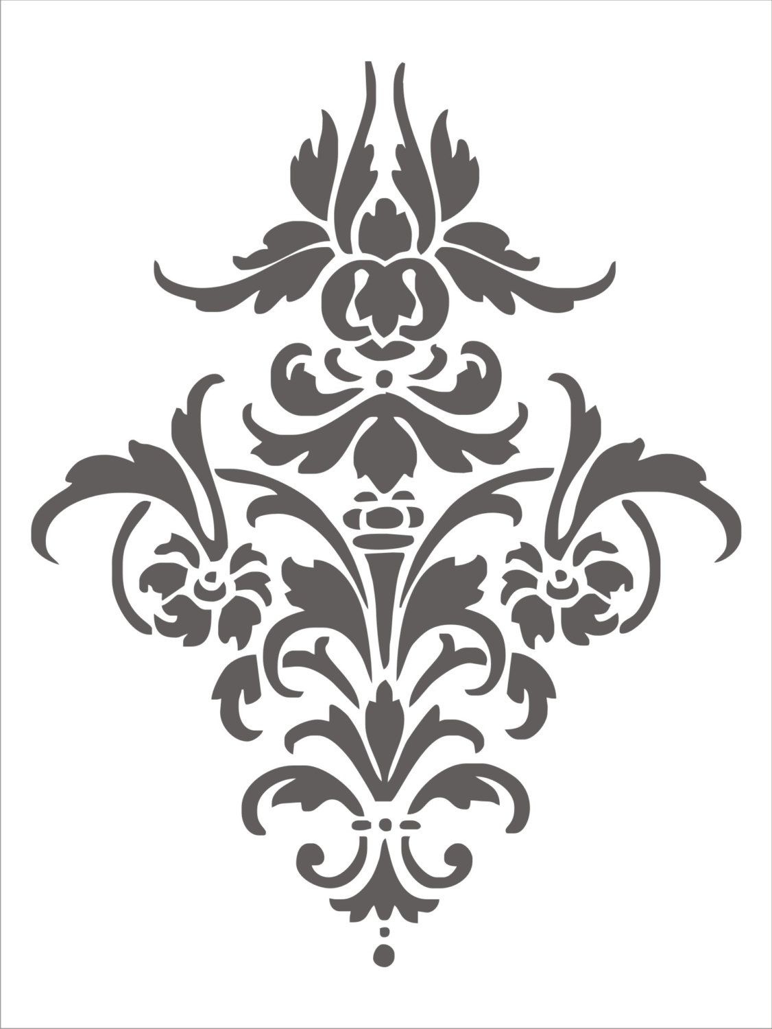 Pinanuja Pareek On Prints | Damask Stencil, Stencil Patterns - Damask Stencil Printable Free