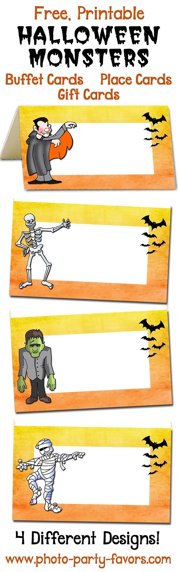 Free Printable Halloween Place Cards