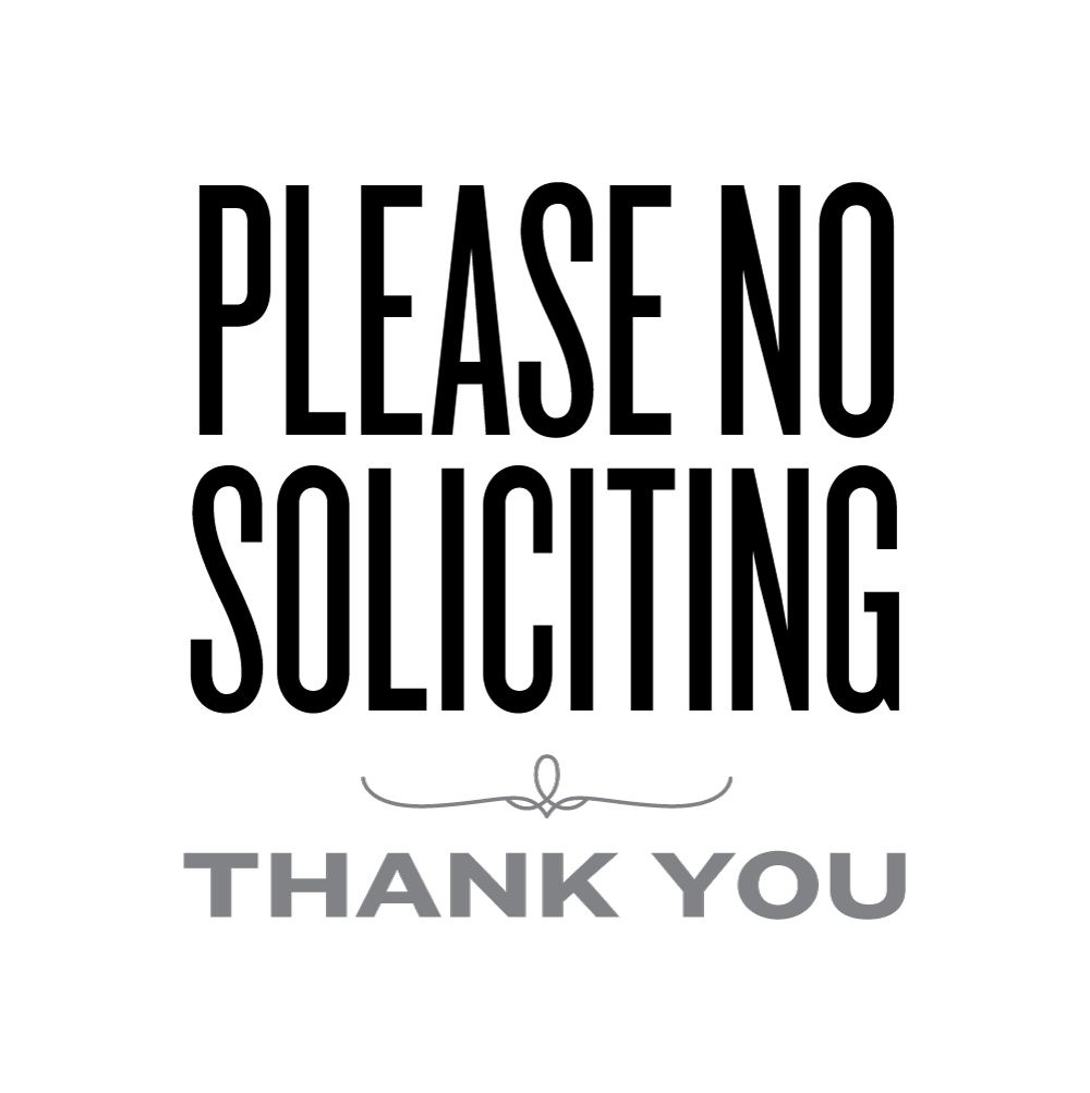 Please No Soliciting | Lemon Squeezy | Printables &amp;amp; Fonts | No - Free Printable No Soliciting Sign