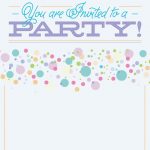 Polka Dots   Free Printable Party Invitation Template | Greetings   Free Printable Birthday Invitations For Kids