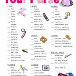 Popular Wedding Shower Games For Free | Business Ideas | Bridal   Free Printable Bridal Shower Games What&#039;s In Your Purse
