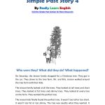 Practice The Simple Past Tense. Free, Printable Short Story   Free Printable Short Stories For High School Students