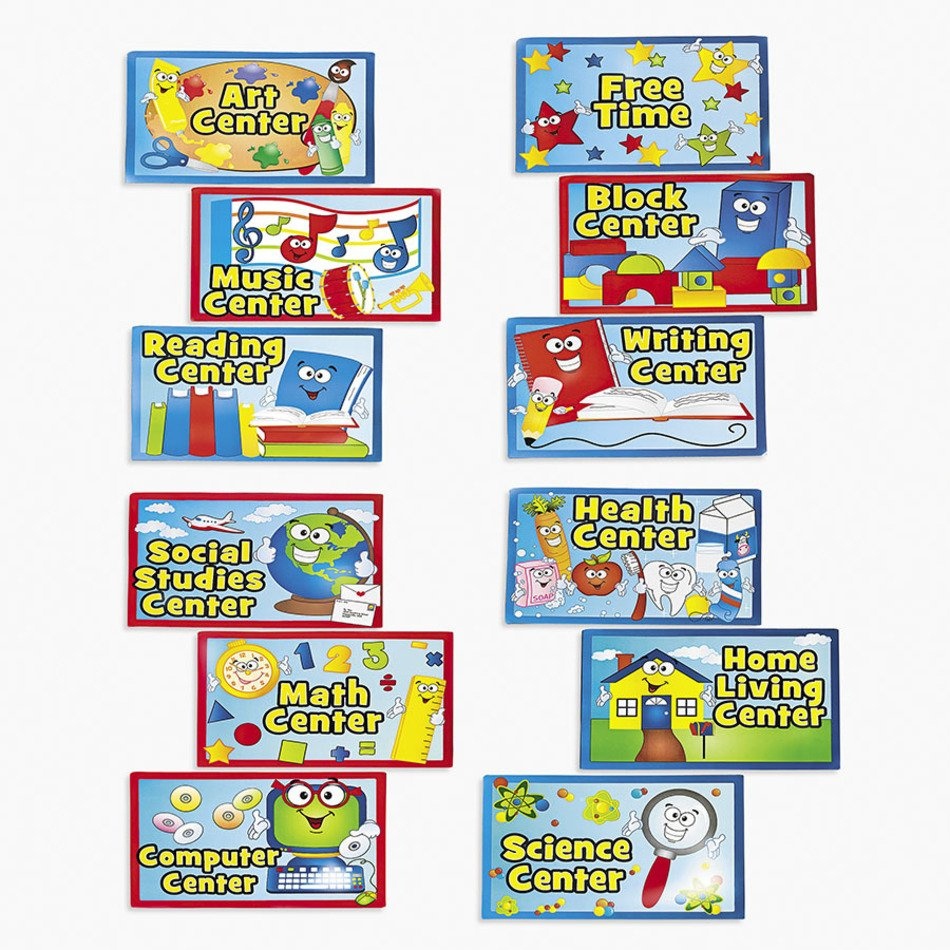 Classroom Center Signs Free Printable