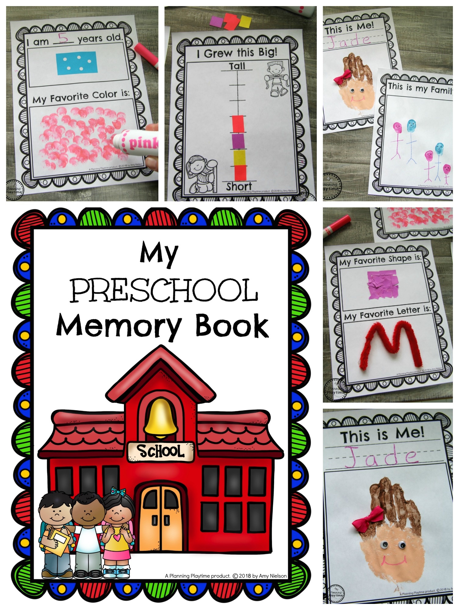 Preschool Memory Book - Planning Playtime - Free Printable Preschool Memory Book