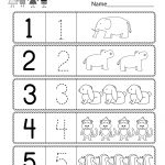 Preschool Worksheet Using Numbers   Free Kindergarten Math Worksheet   Free Printable Preschool Math Worksheets