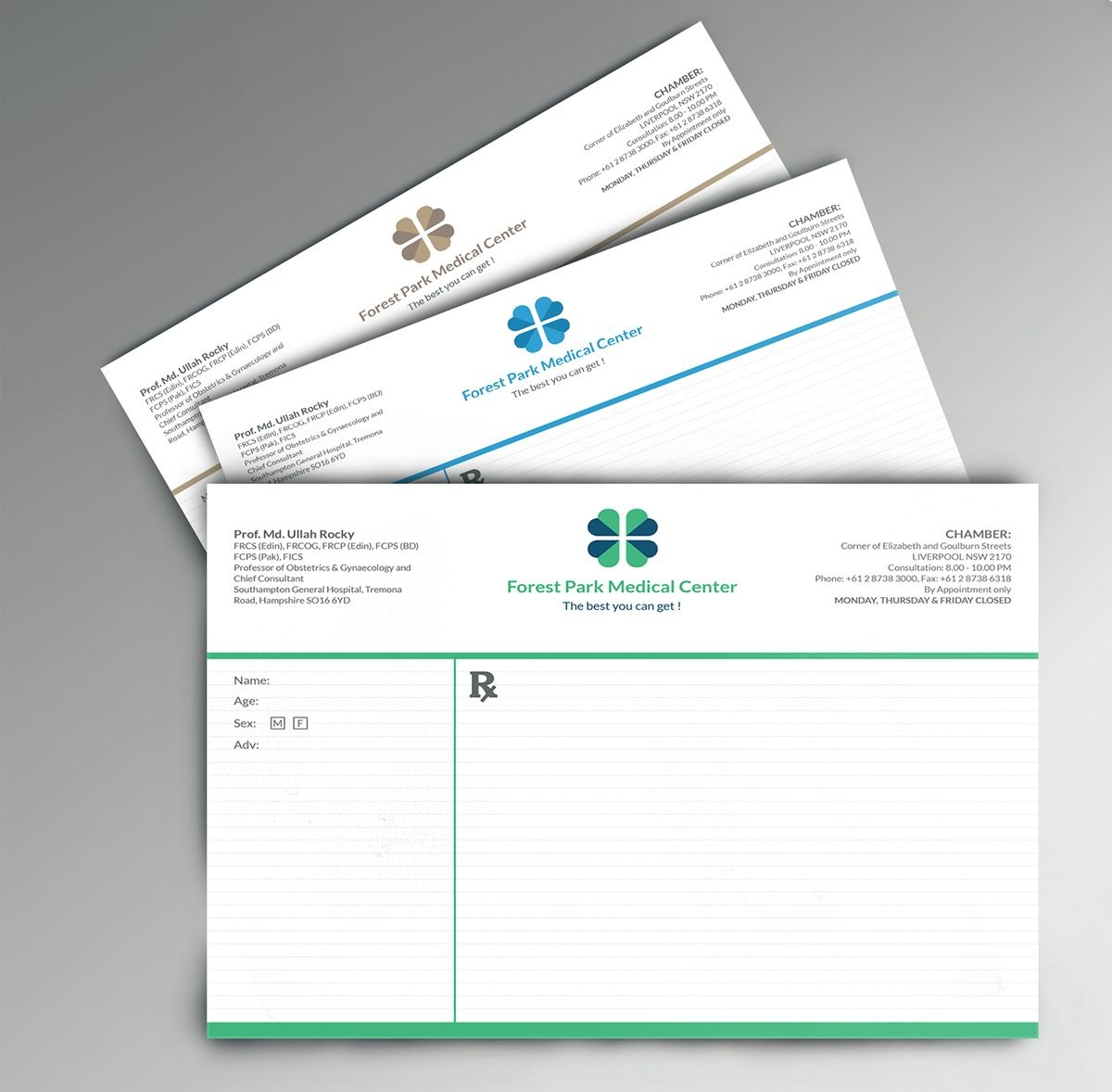 Prescription Pad On Behance | Stationery Items | Pad Design - Free Printable Prescription Pad