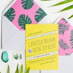 Print These Tropical Palm Envelope Liners For Your Stationery   Free Printable Palm Tree Template