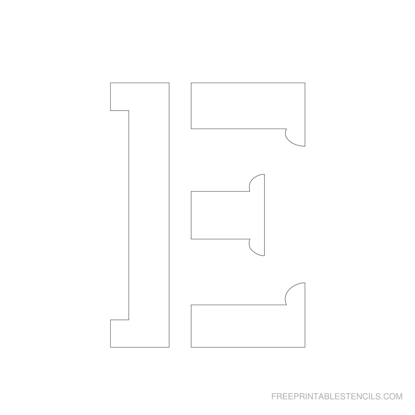 Free Printable 4 Inch Block Letters