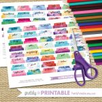 Printable Books Of The Bible Tabs   Watercolor (For Hand Trimming   Free Printable Bible Tabs