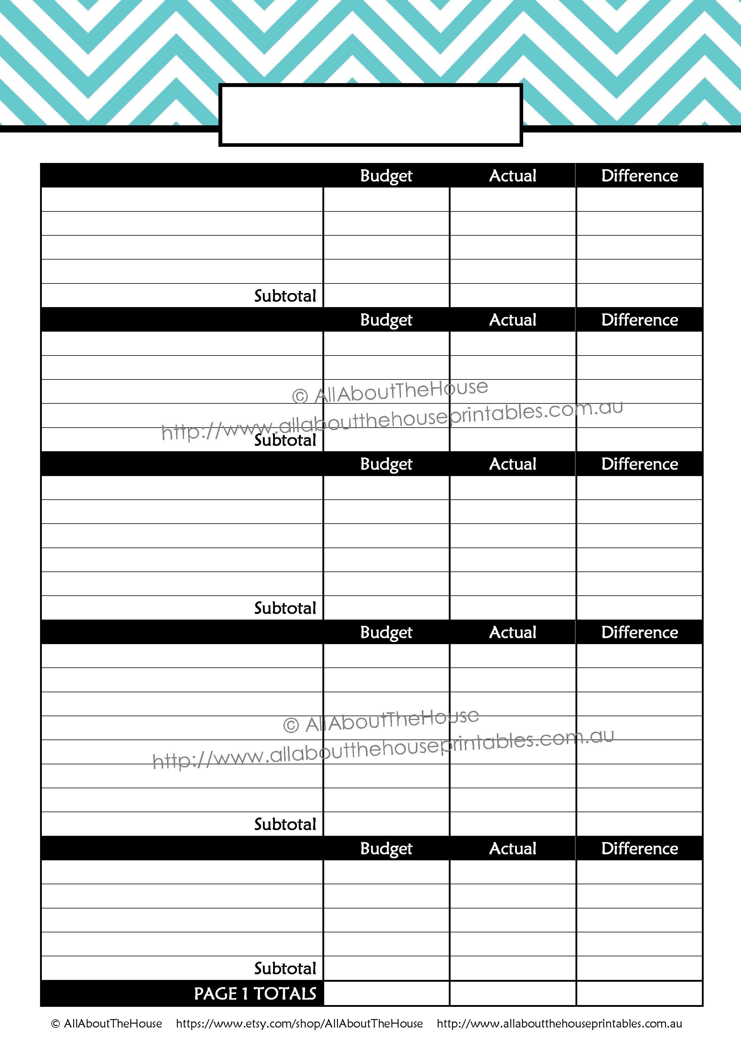 Printable Budget Planner/finance Binder Update | Paper Stuff - Free Printable Financial Binder