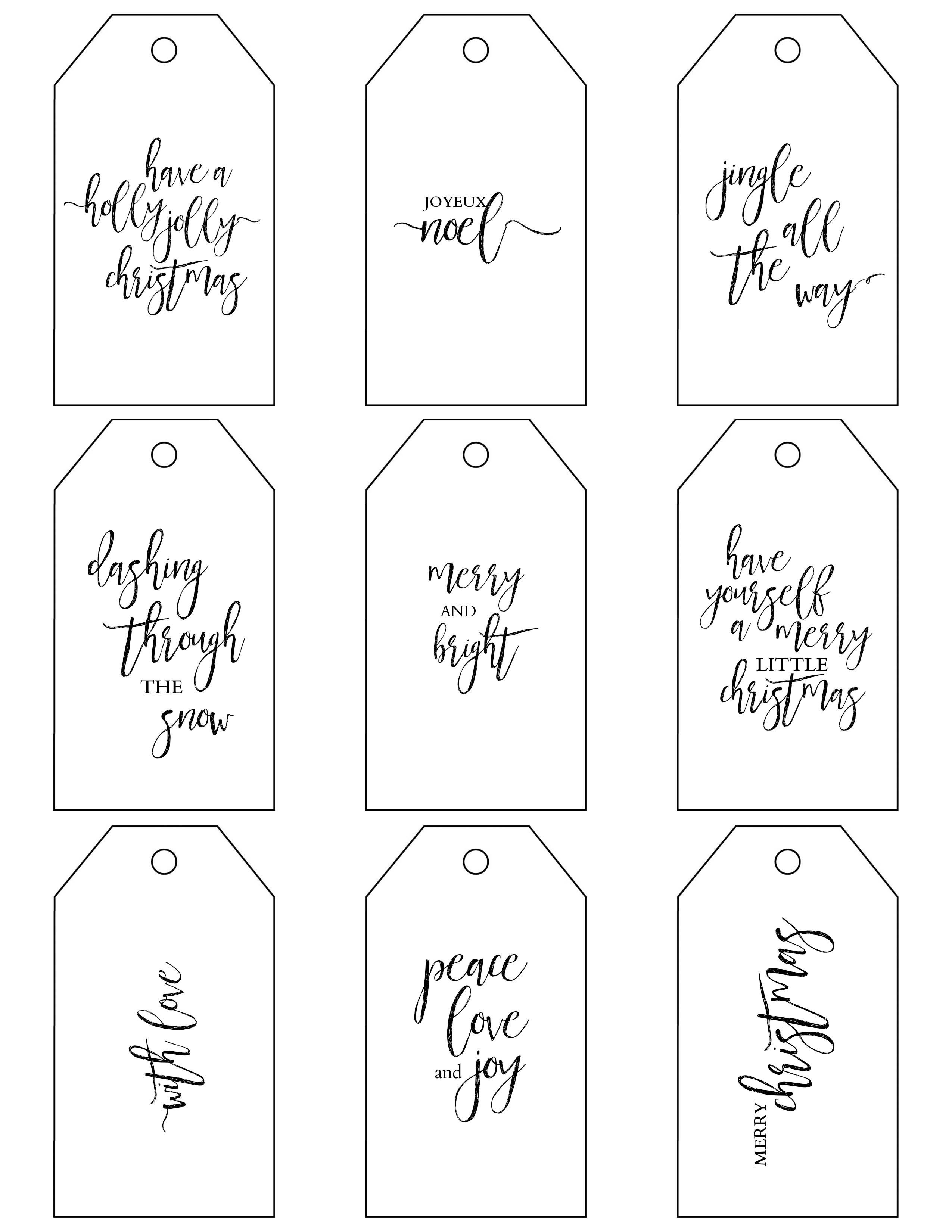 Printable Christmas Gift Tags Make Holiday Wrapping Simple - Diy Gift Tags Free Printable