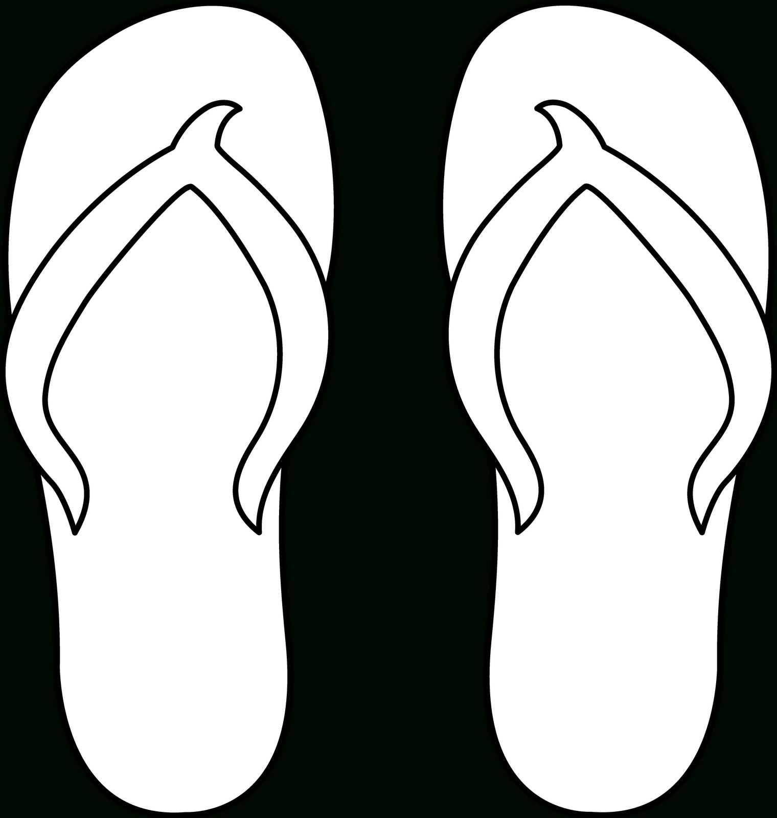 Printable Flip Flop Pattern