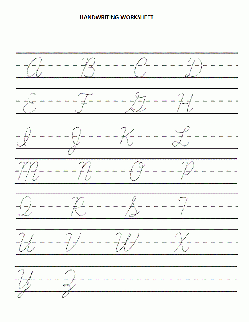 Printable Cursive Writing - Google Search | Places To Visit - Free Printable Cursive Alphabet