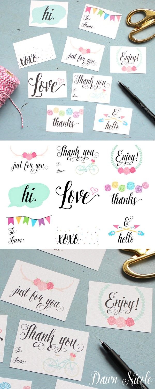 Printable Everyday Gift Tags | All Time Favorite Printables | Gift - Diy Gift Tags Free Printable