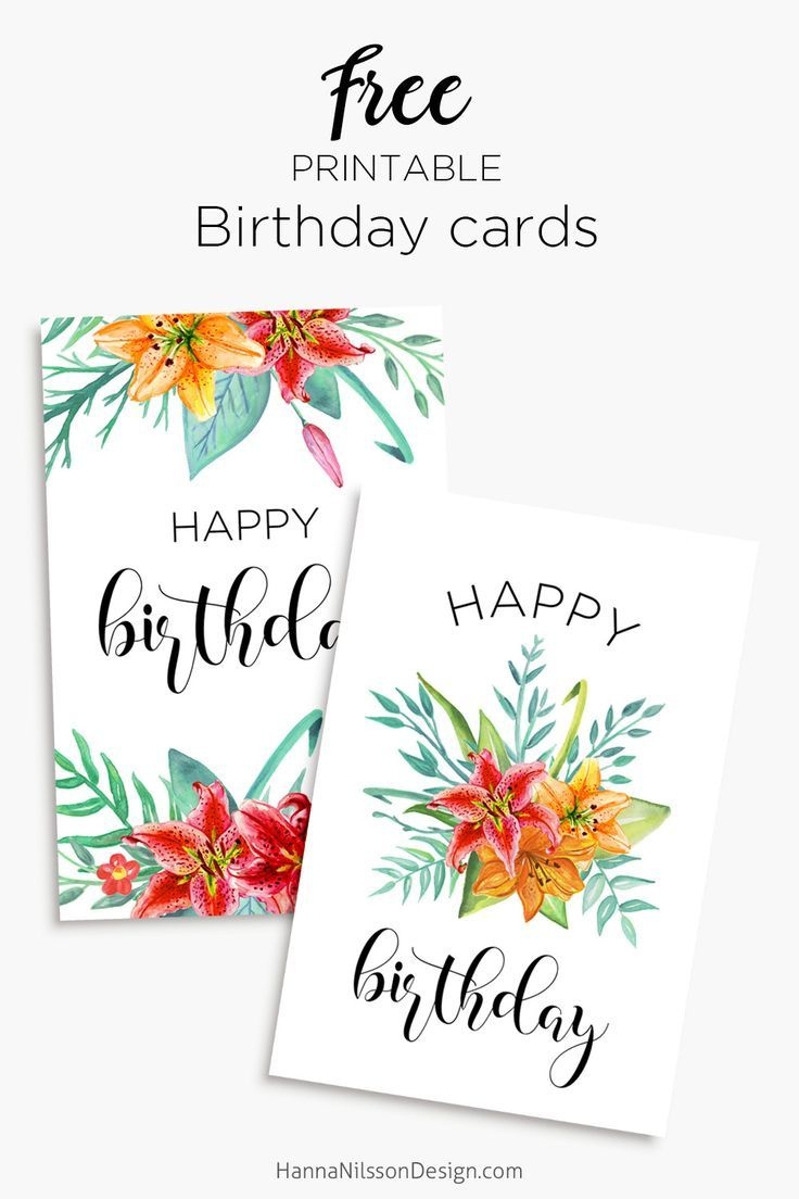 Printable Floral Birthday – Cards, Tags &amp;amp; Gift Box | Birthday Cards - Free Printable Birthday Cards For Mom
