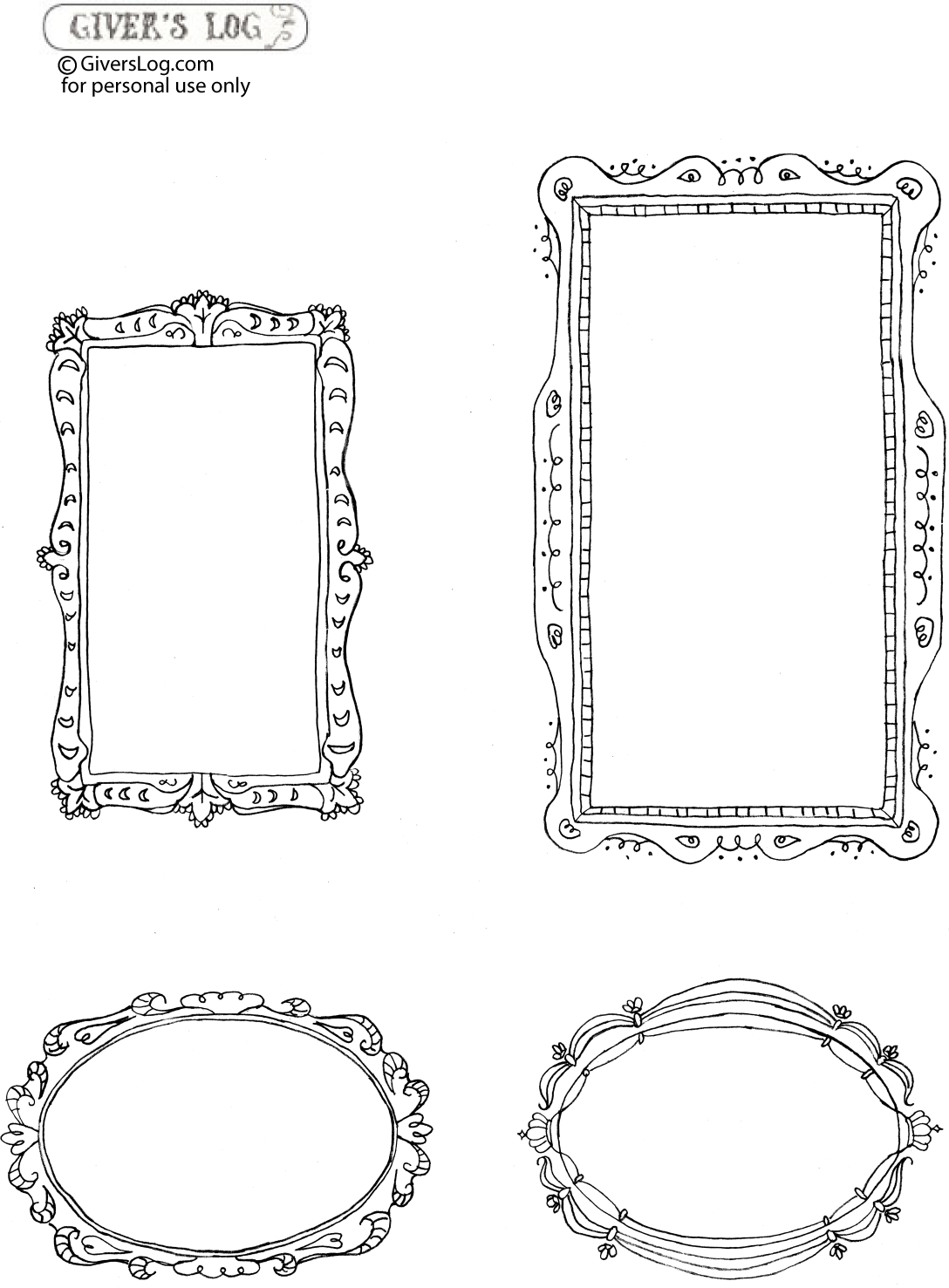 Printable Frames} | Craft Herpes: Printables And Typography | Free - Free Printable Photo Frames