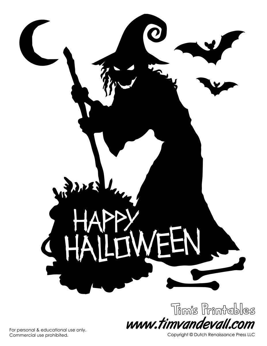Printable Halloween Decorations Witch – Best Cool Craft Ideas - Free Printable Halloween Decorations