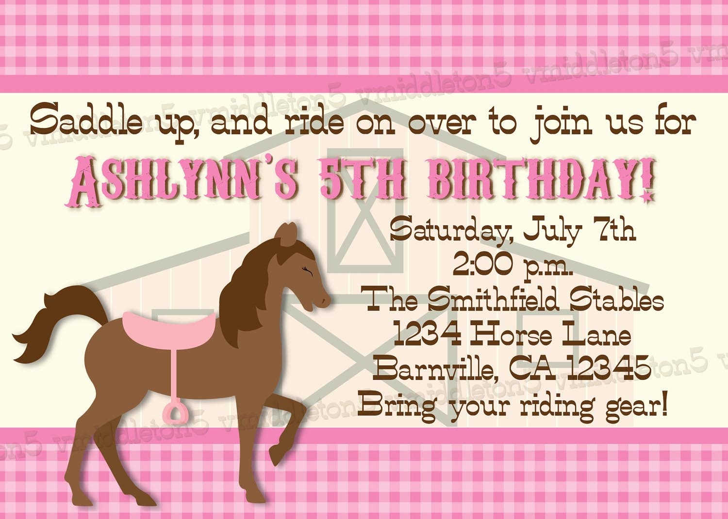 Printable Horse Birthday Party Invitations Free | Home Party Ideas - Free Printable Horse Themed Birthday Party Invitations