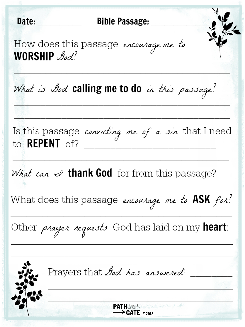 Printable Journal Pages About Bible Reading And Prayers | Scripture - Free Printable Bible Study Journal Pages