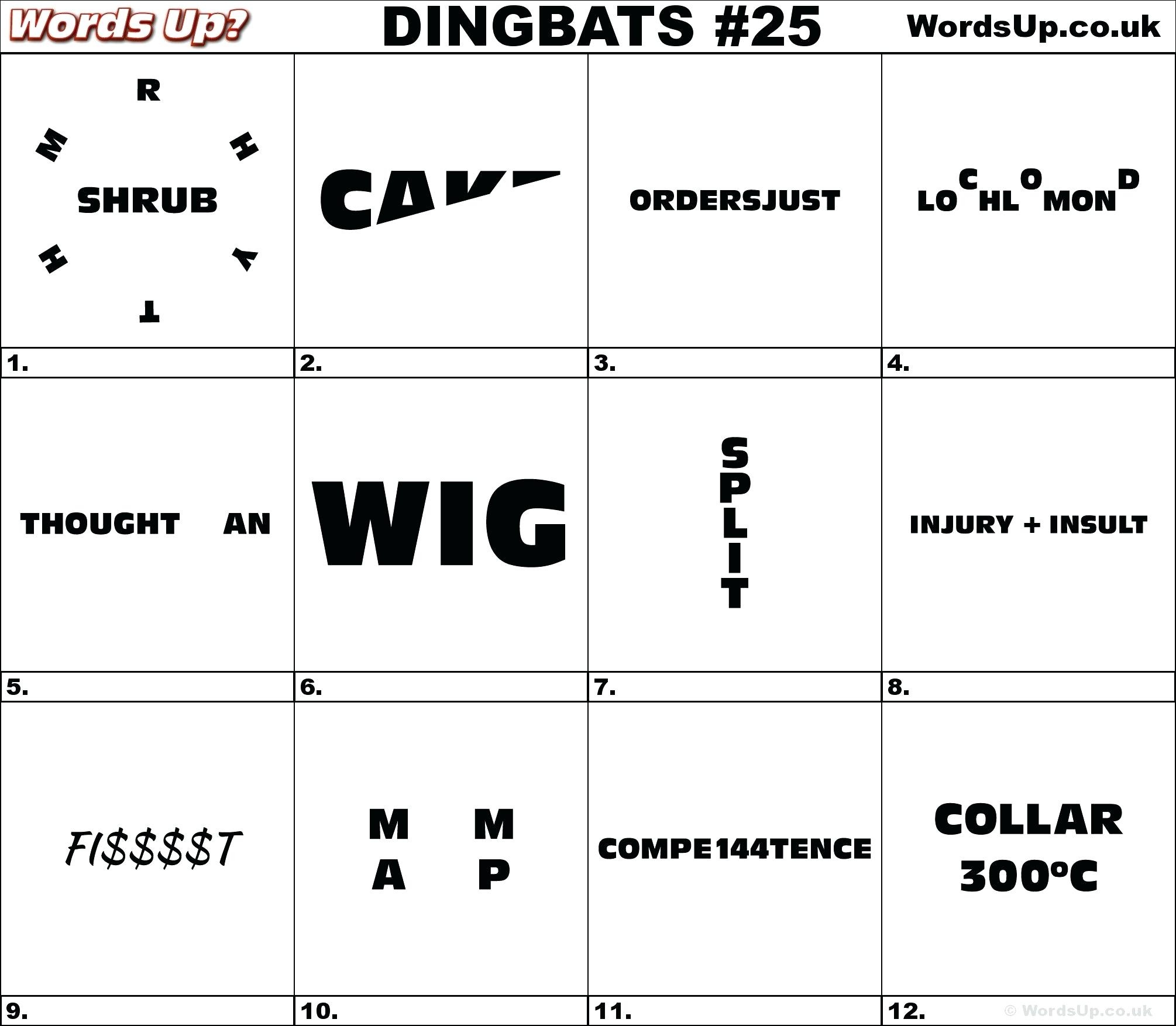 Printable Logic Puzzle Dingbat Rebus Puzzles Dingbats S Rebus Puzzle - Free Printable Dingbats Puzzles