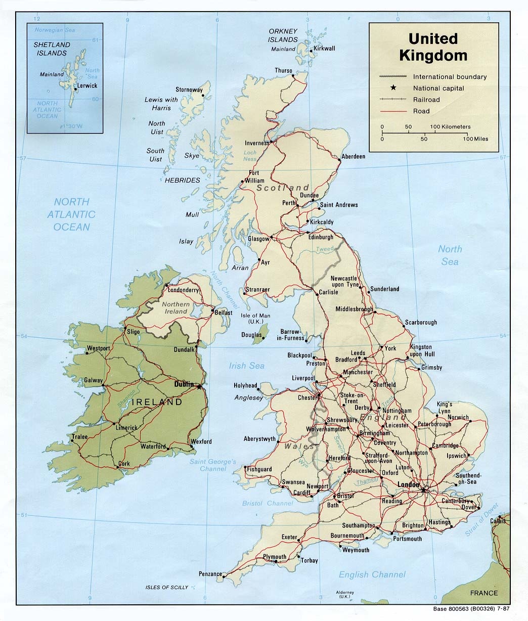 Printable Map Of England And Travel Information | Download Free - Free Printable Map Of Uk And Ireland