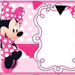 Printable Minnie Mouse Birthday Party Invitation Template   Free   Free Printable Mickey Mouse Invitations
