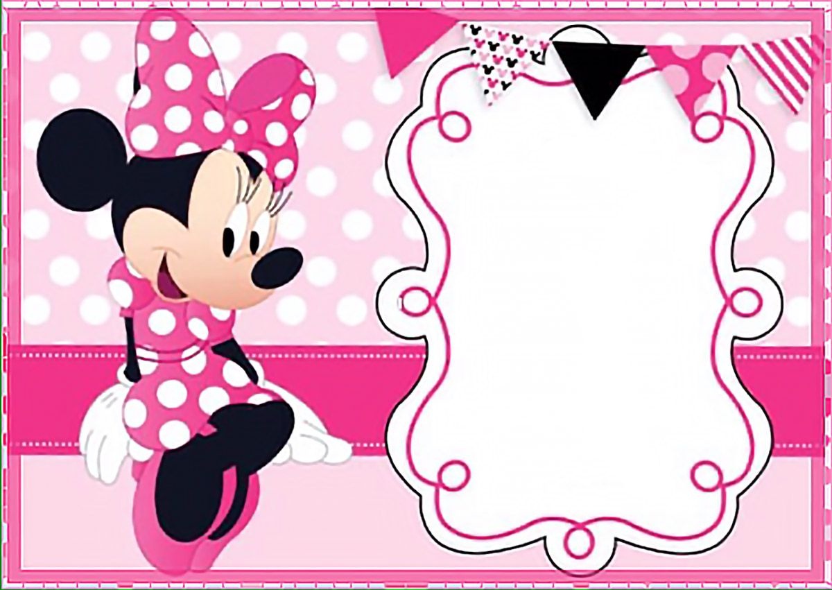 Printable Minnie Mouse Birthday Party Invitation Template - Free - Free Printable Mickey Mouse Invitations