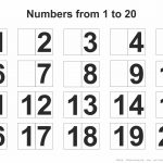 Printable Numbers 1 20   Free Printables   Free Printable Numbers