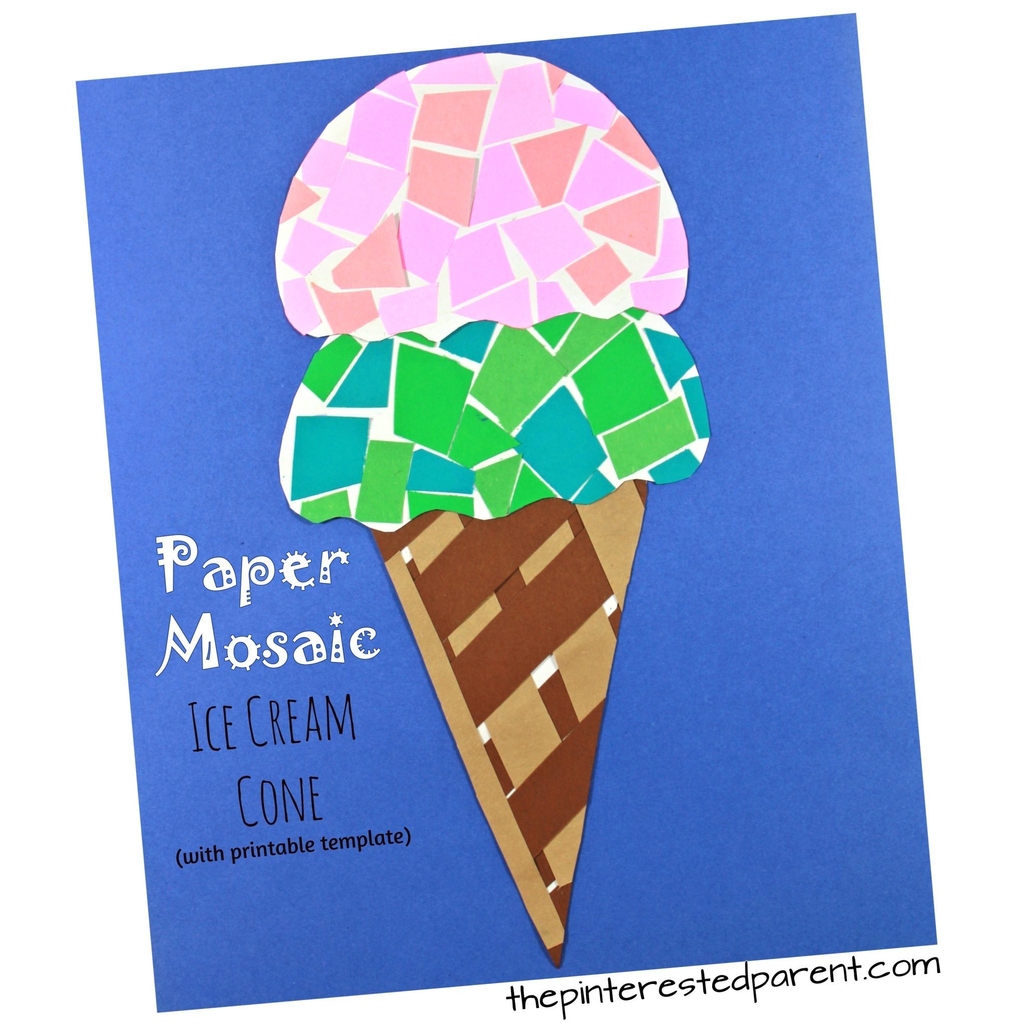 ice cream cone template free printable free printable