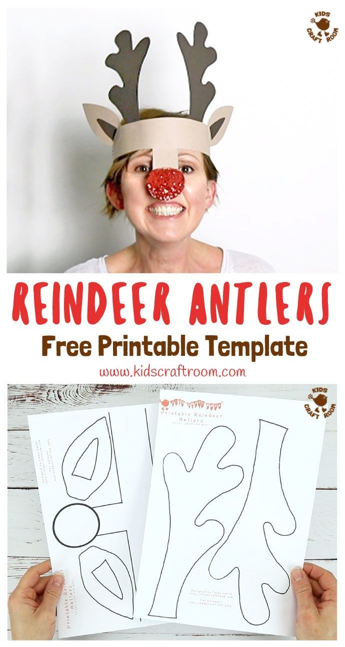 Printable Reindeer Antlers Hat | Printable Crafts | Childrens - Free Printable Crafts
