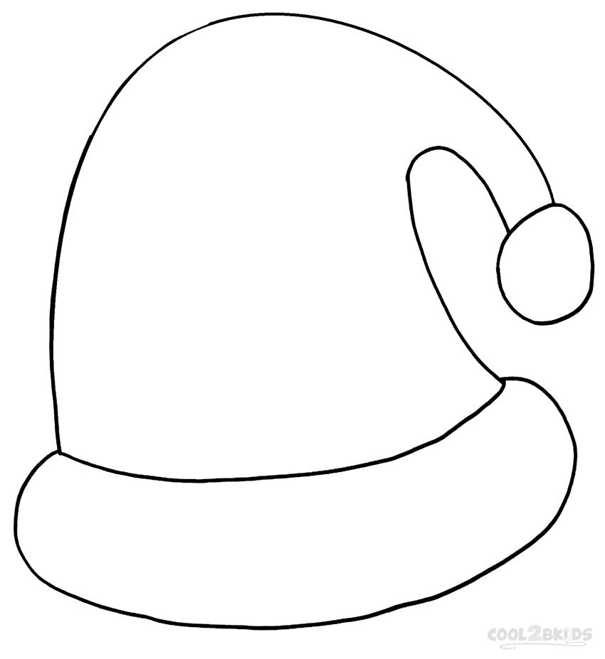 Printable Santa Hat Coloring Pages For Kids | Cool2Bkids - Free Printable Santa Hat Patterns