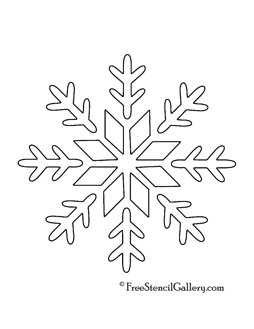 Printable Snowflakes Stencils Snowflake Stencil 09 | Glass | Pinterest - Free Printable Snowflake Patterns