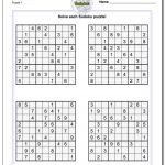 Printable Sudokus | Room Surf   Free Printable Sudoku Pdf