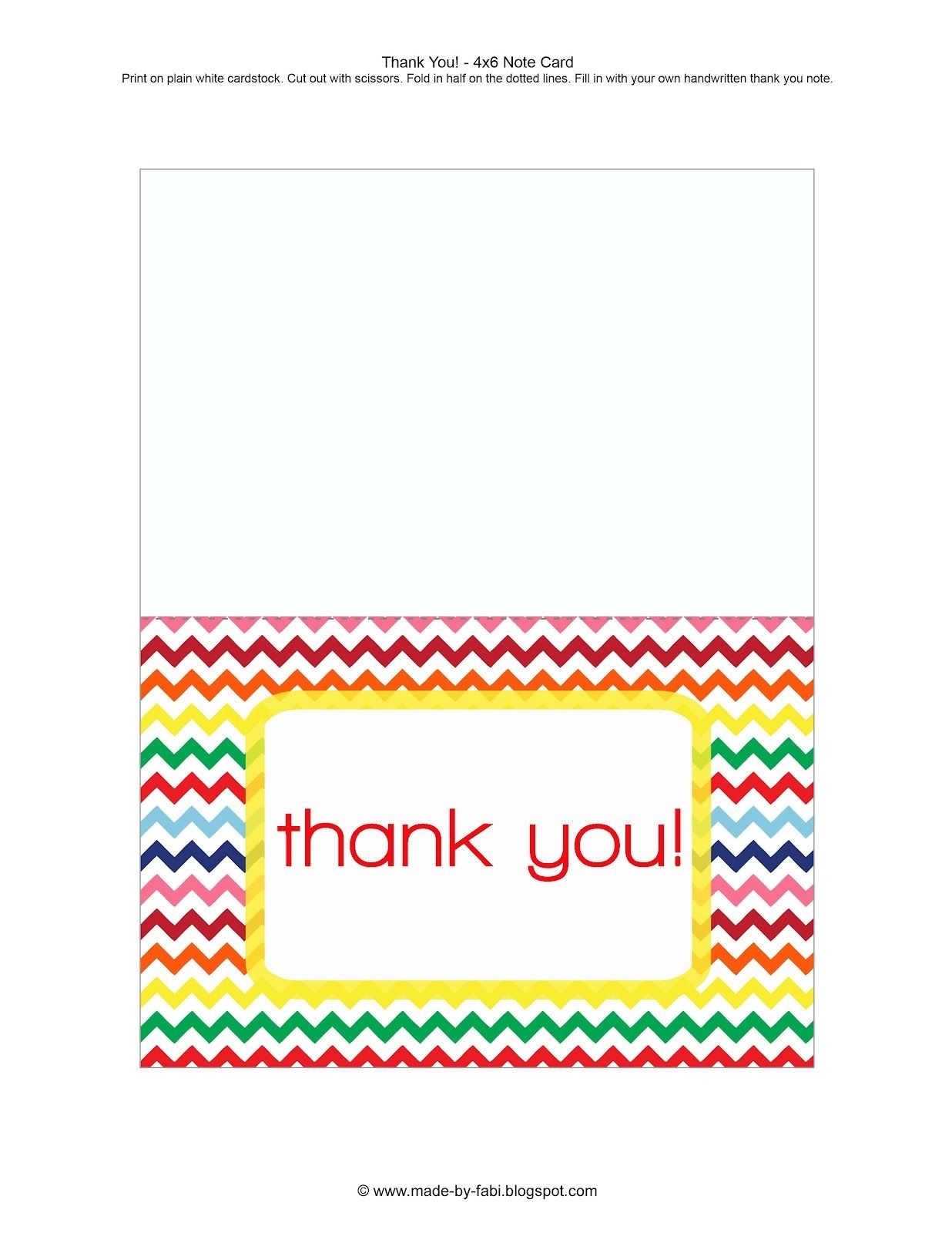 Free Printable Thank You Cards For Teachers Free Printable