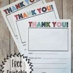 Printable Thank You Note   Three Little Ferns   Family Lifestyle Blog   Military Thank You Cards Free Printable