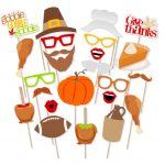 Printable Thanksgiving Photo Booth Props   Instant Download   Free Printable Thanksgiving Photo Props