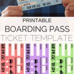 Printable Tickets Template: Boarding Passes For Surprise Vacation   Free Printable Boarding Pass